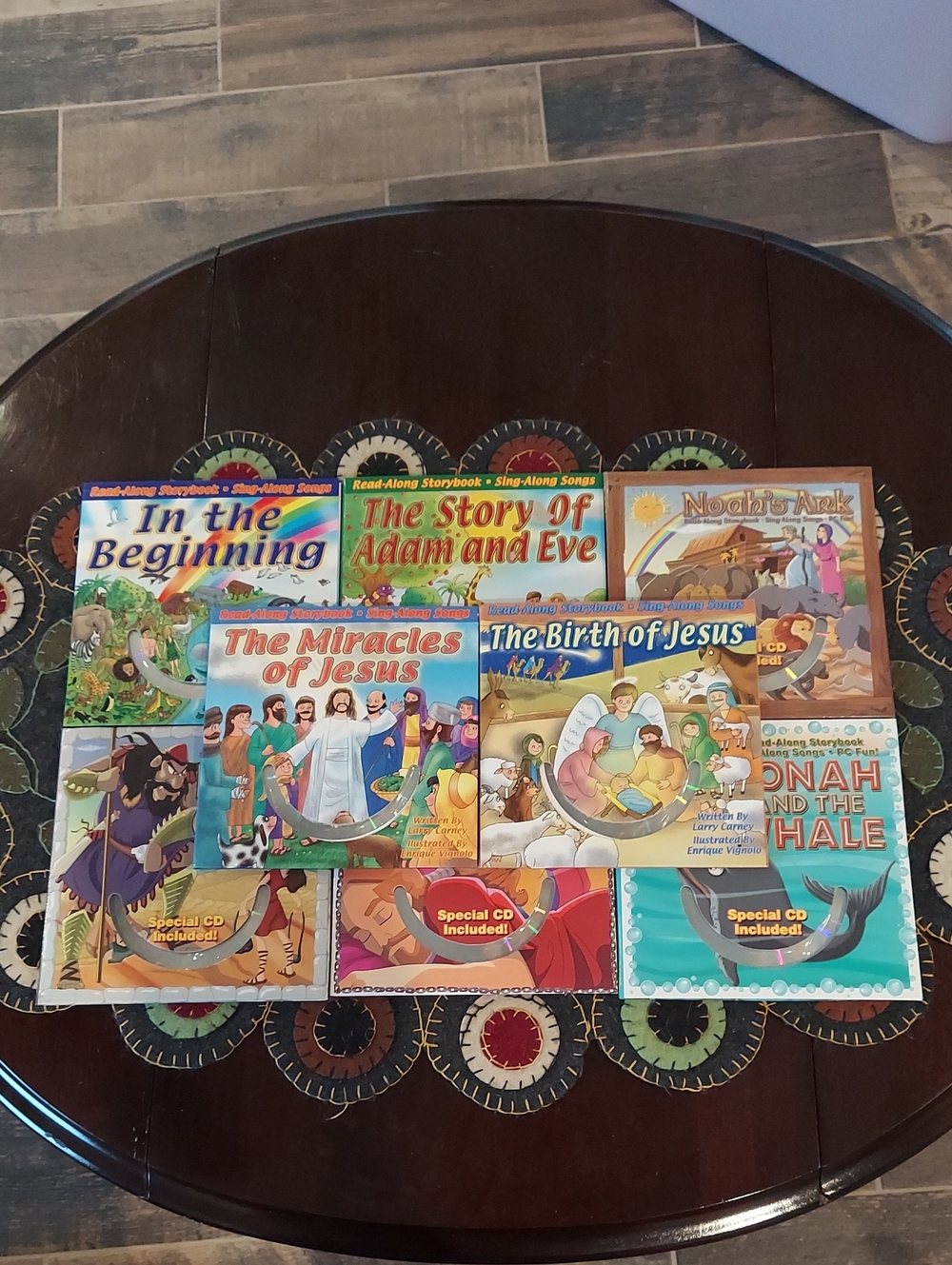 ❤️ Children's Read-Along Bible Story Book & CD Set Of 8